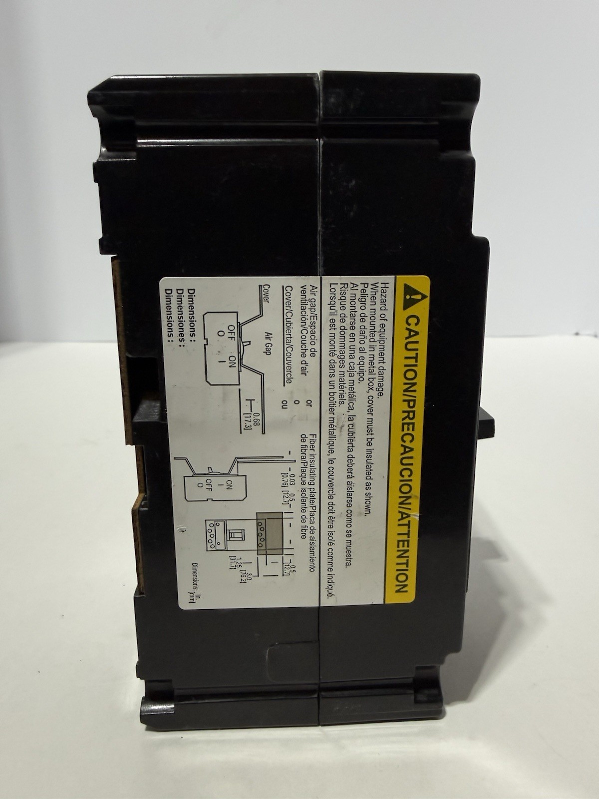 SQUARE D FAL24020 Molded Case Circuit Breaker 2-Pole 20AMP USED WORKING TAKEOUT