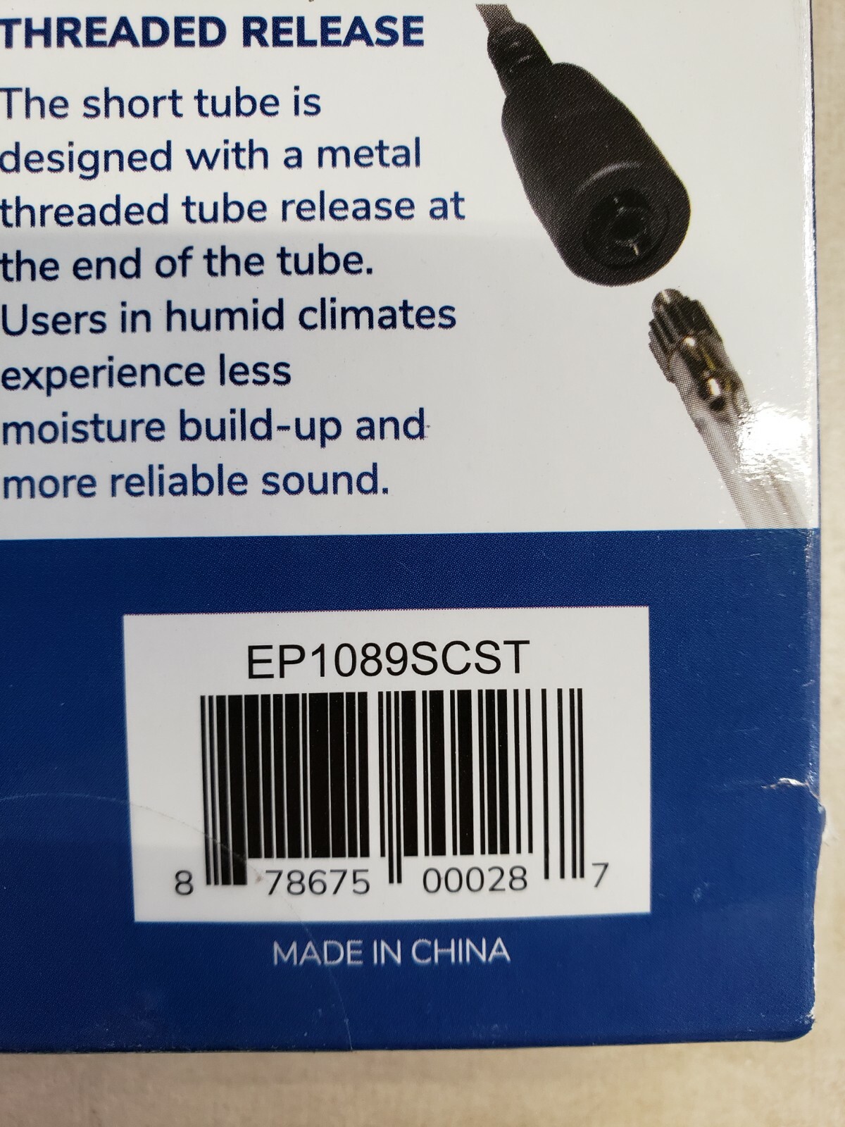 FOX ST EARPHONE CONNECTION EP1089SCST Short Tube Listen Only Earpiece,Black