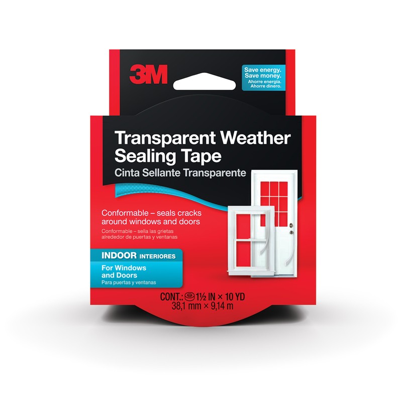3M 2110NA Clear Silicon Weather Sealing Tape 30 L ft.x0.25 Thick in. (Pack of 5)