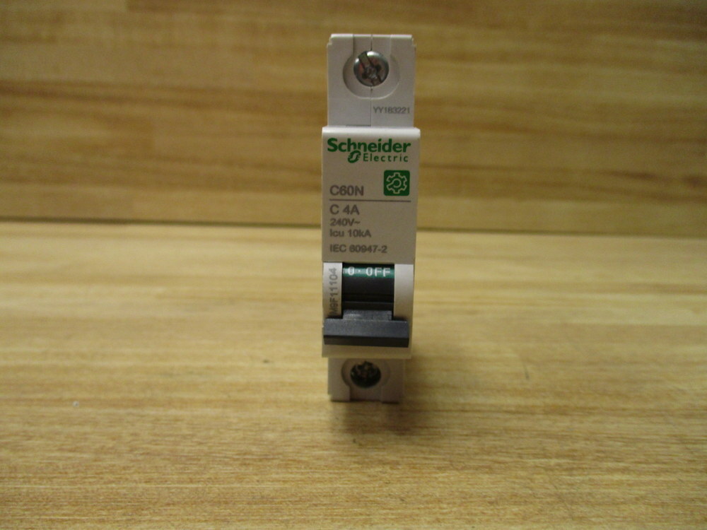 Schneider Electric C60N C 4A 4 AMP Mini Circuit Breaker M9F1104