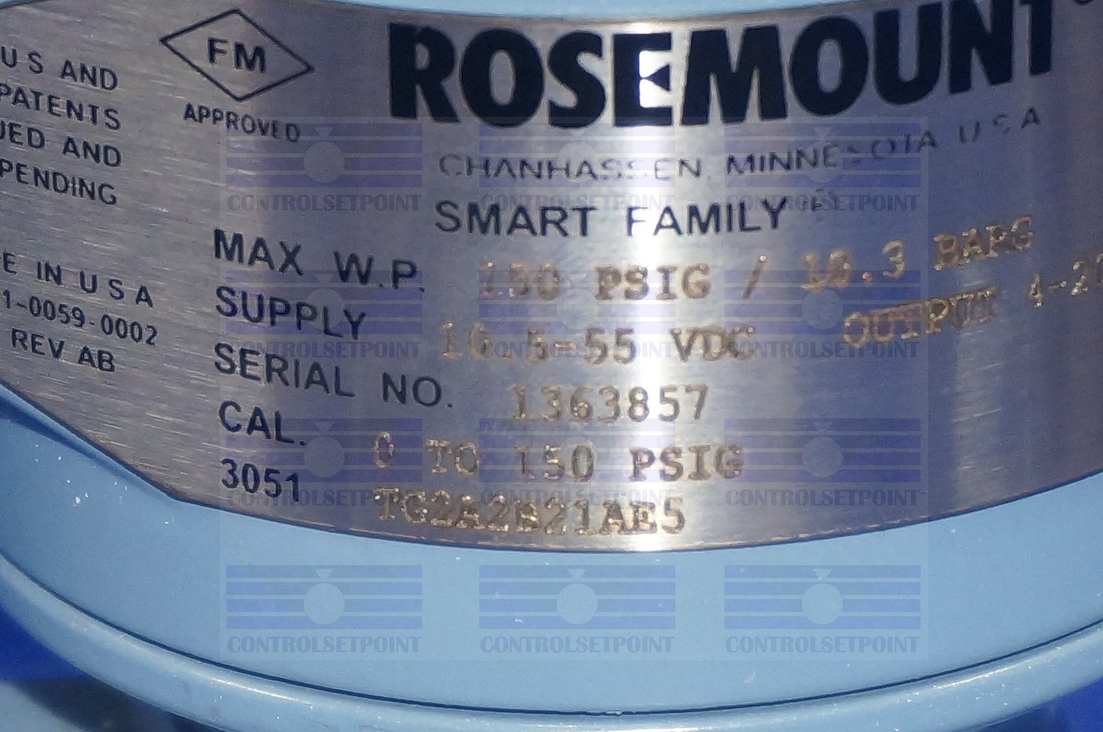 EMERSON ROSEMOUNT 3051TG2A2B2A1E5 PRESS TRANS 3051TG2 ITEM 67286