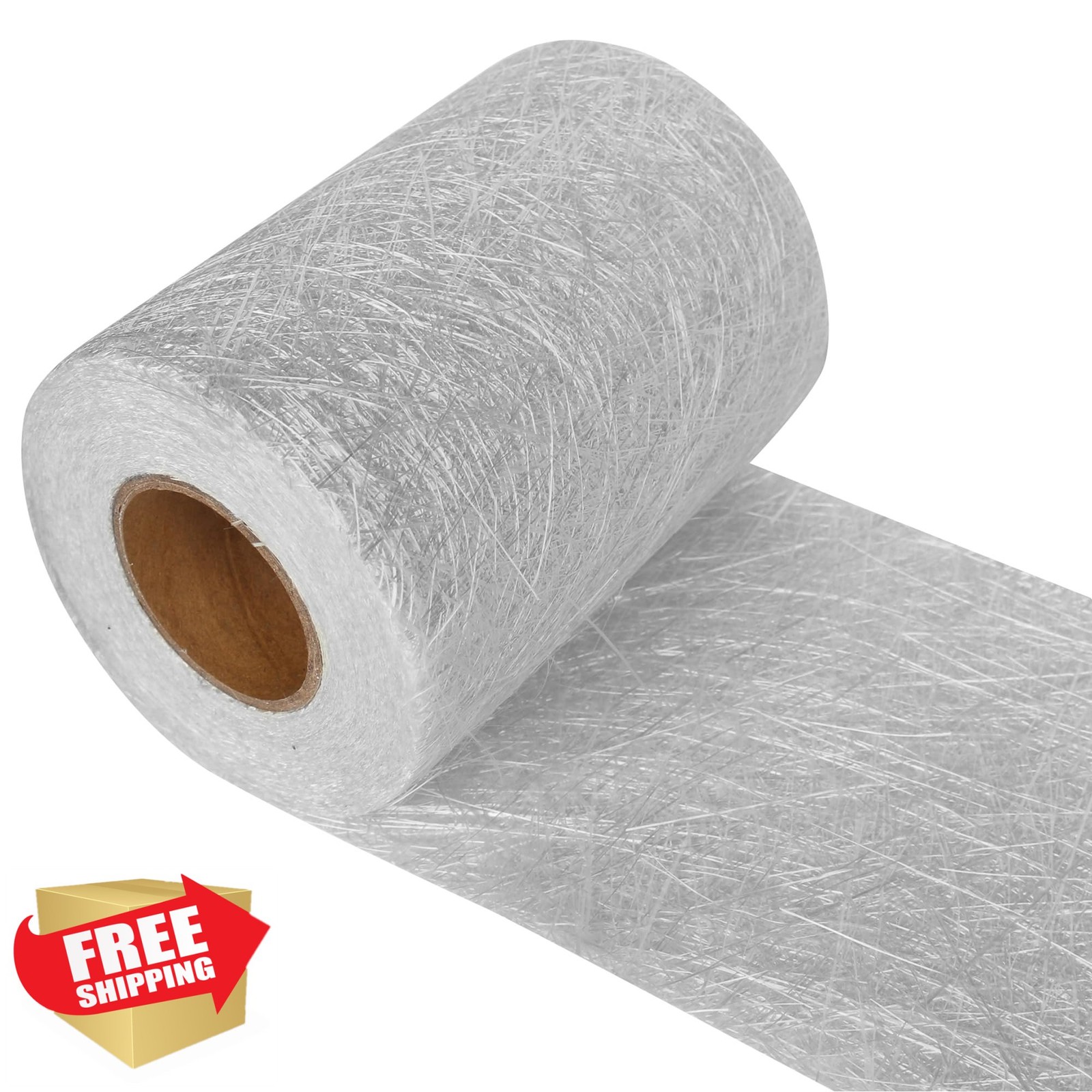 BXHYNOI Fiberglass Mat Roll 6″x10yd, 1.5oz Chopped Strand, Boat Repair