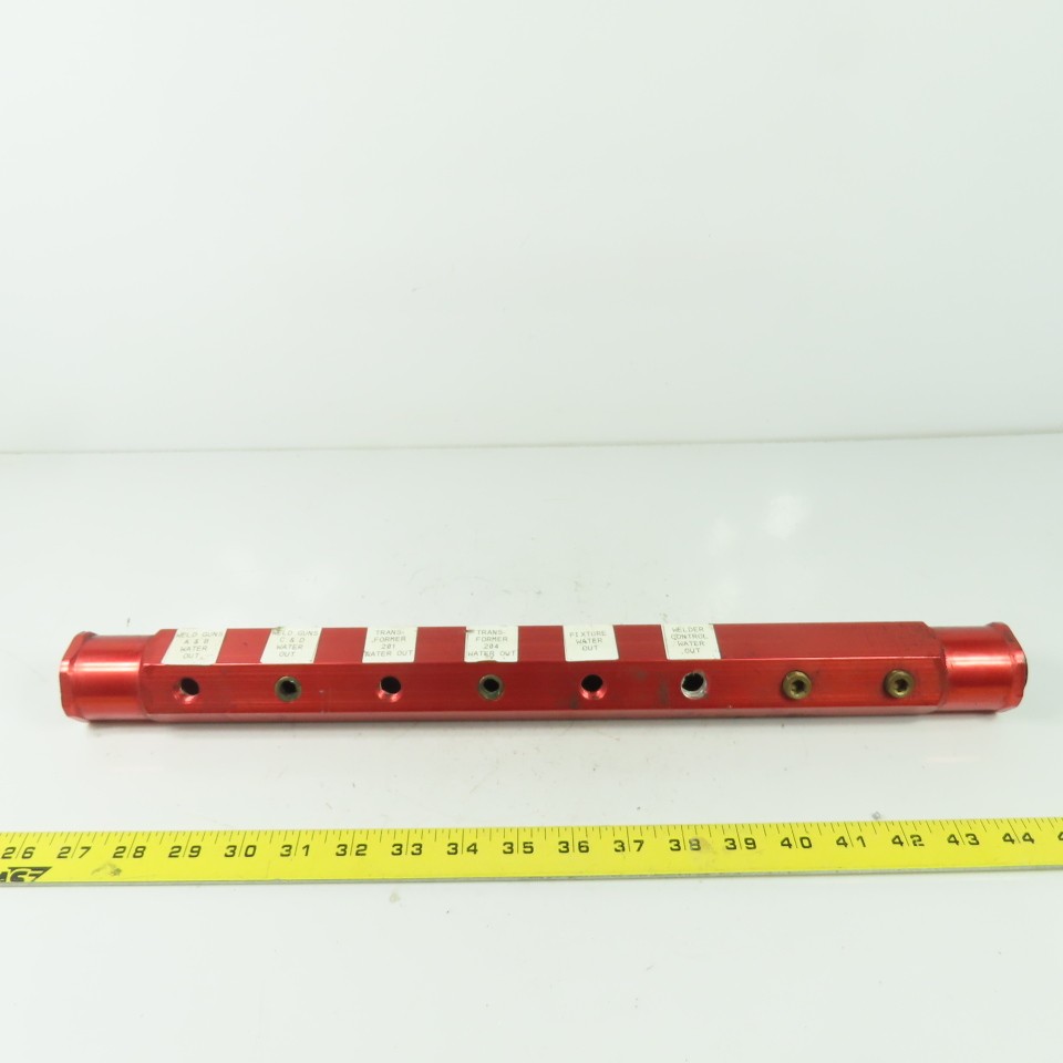 Burnham BAM-08-01-250 Manifold 10 Port Air Water 1″ Inlet 8 Outlet Ports 1/4 NPT