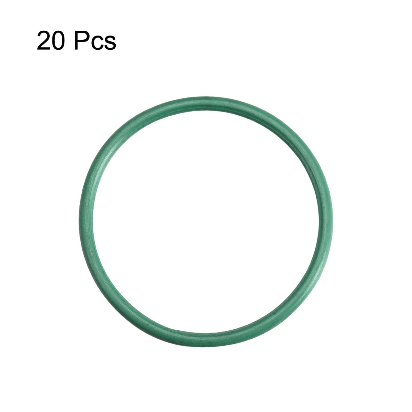 20Pcs 25mm x 1.5mm Rubber Gasket O Ring Sealing Ring Heat Resistant Green