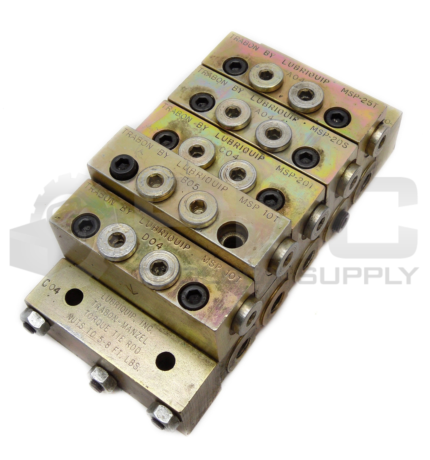 LUBRIQUIP MSP-25T MANIFOLD DIVIDER VALVE MSP-20S,MSP-20T,MSP-10T(2)
