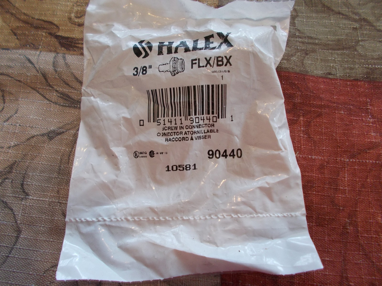 NEW Halex 90440 Screw-In Connector 3/8″ FLX1BX *FREE SHIPPING*