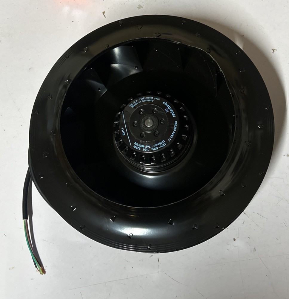 Dented ebmpapst R2E280-AE52-17 Centrifugal Cooling Fan 230VAC 1A 225W 2700rpm