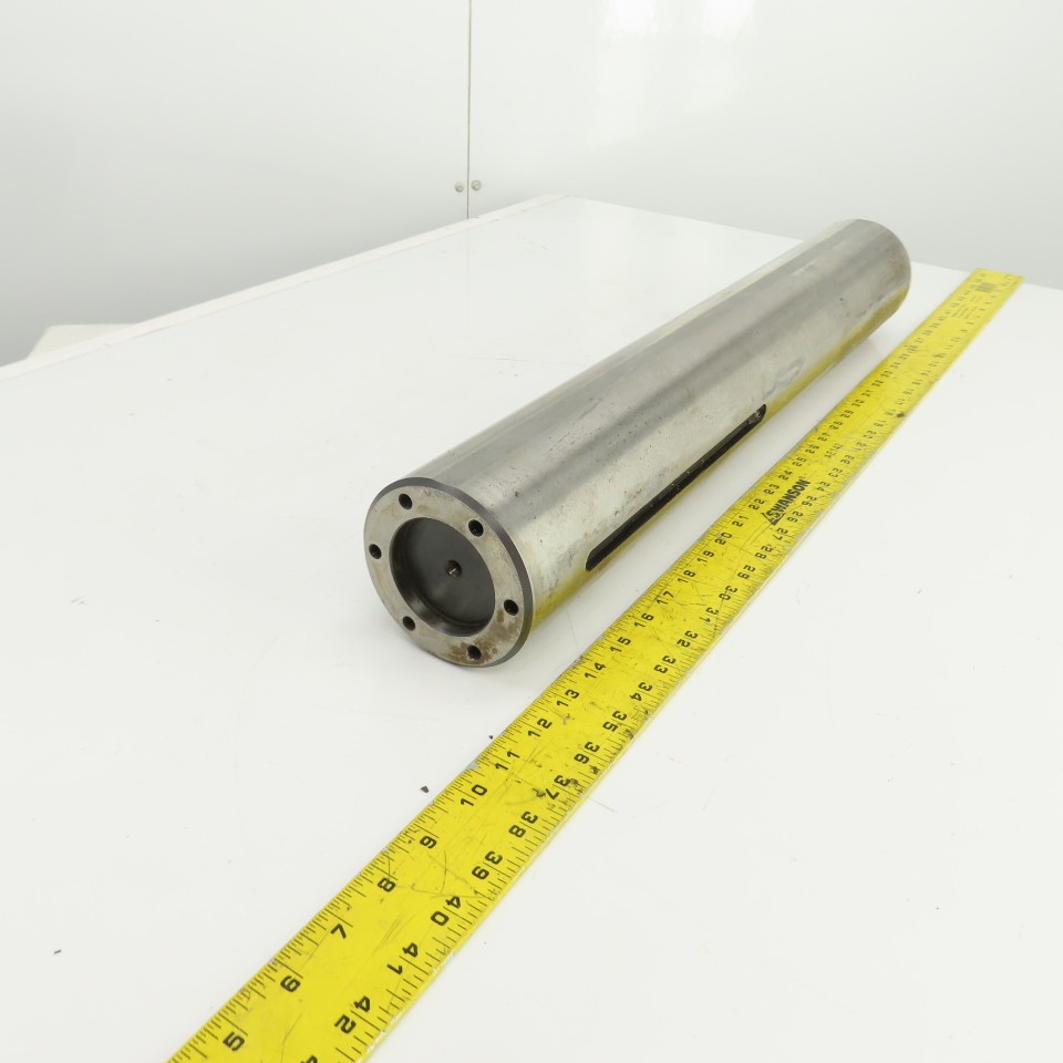 3.9200″ OD Steel Machine Cylinder W/Flat Spots 24-7/16″ OAL W/0.450″ Key Way