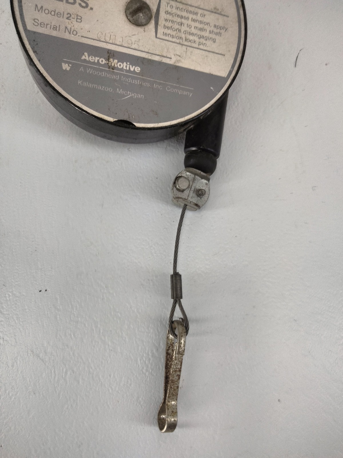 Aero Motive Balancer Model 2-B 2lb Torque Reel Cable Tool Shop USA