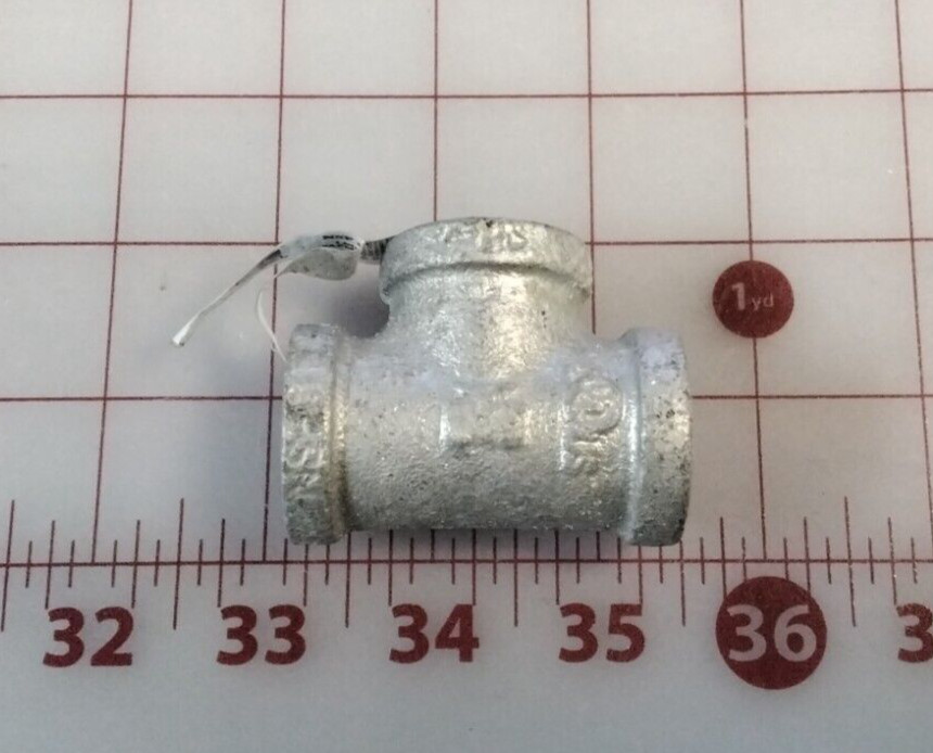 1/2″ Galvanized Malleable Iron Pipe Fitting Tee 510-603BG (Lot of 2)