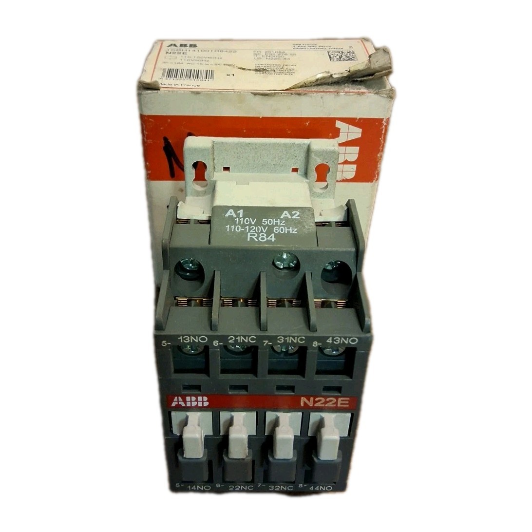 ABB 1SBH141001R8422 N22E Contactor Relay 110-120V60Hz 110V50Hz Made In France