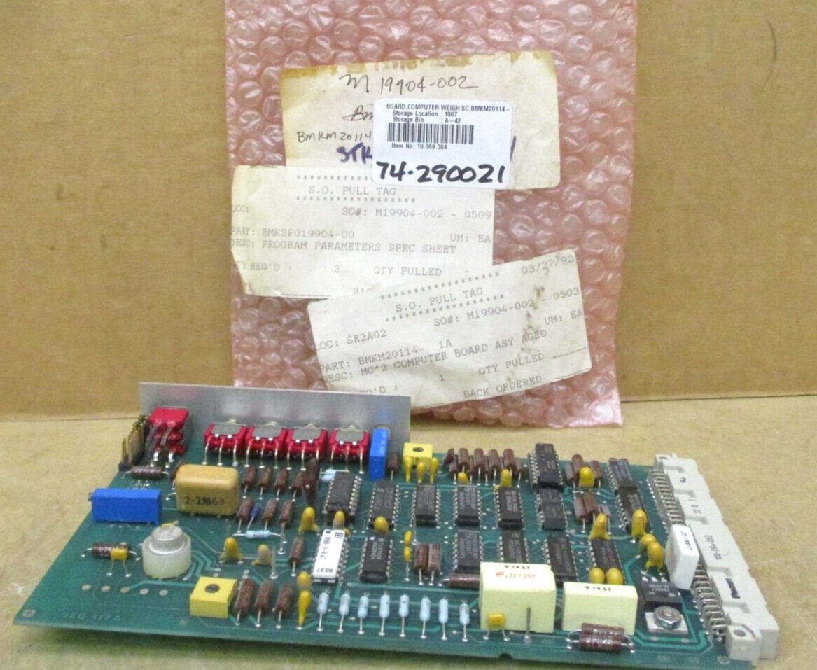 SEG 117A SEG 117A CTS 041 BMKM20114-1A BOARD COMPUTER WEIGH SC 49550HI