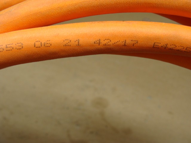 REXROTH SERVO MOTOR POWER CABLE RKL0019 INK0653 06 21 42/17 600V 15 FEET