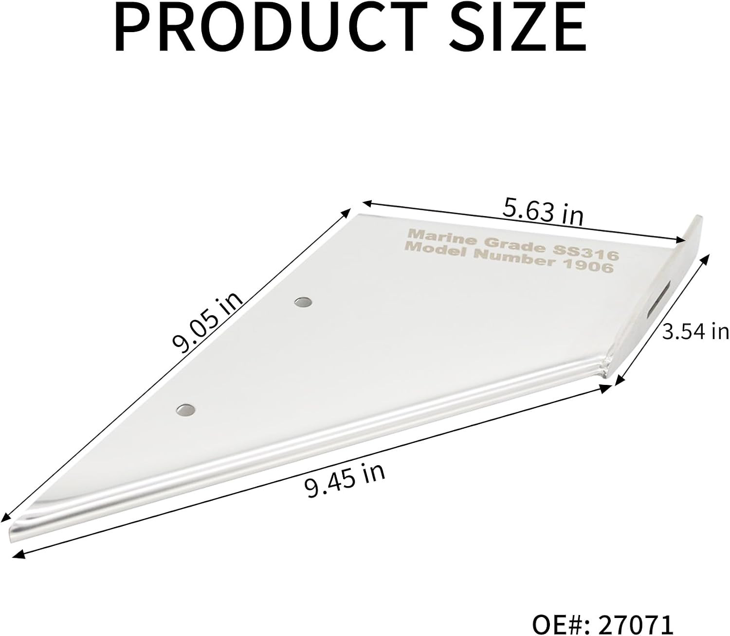 Skeg Guard 27071 for Mercury Honda Nissan Tohatsu Force 40-140 HP Outbaord Motor
