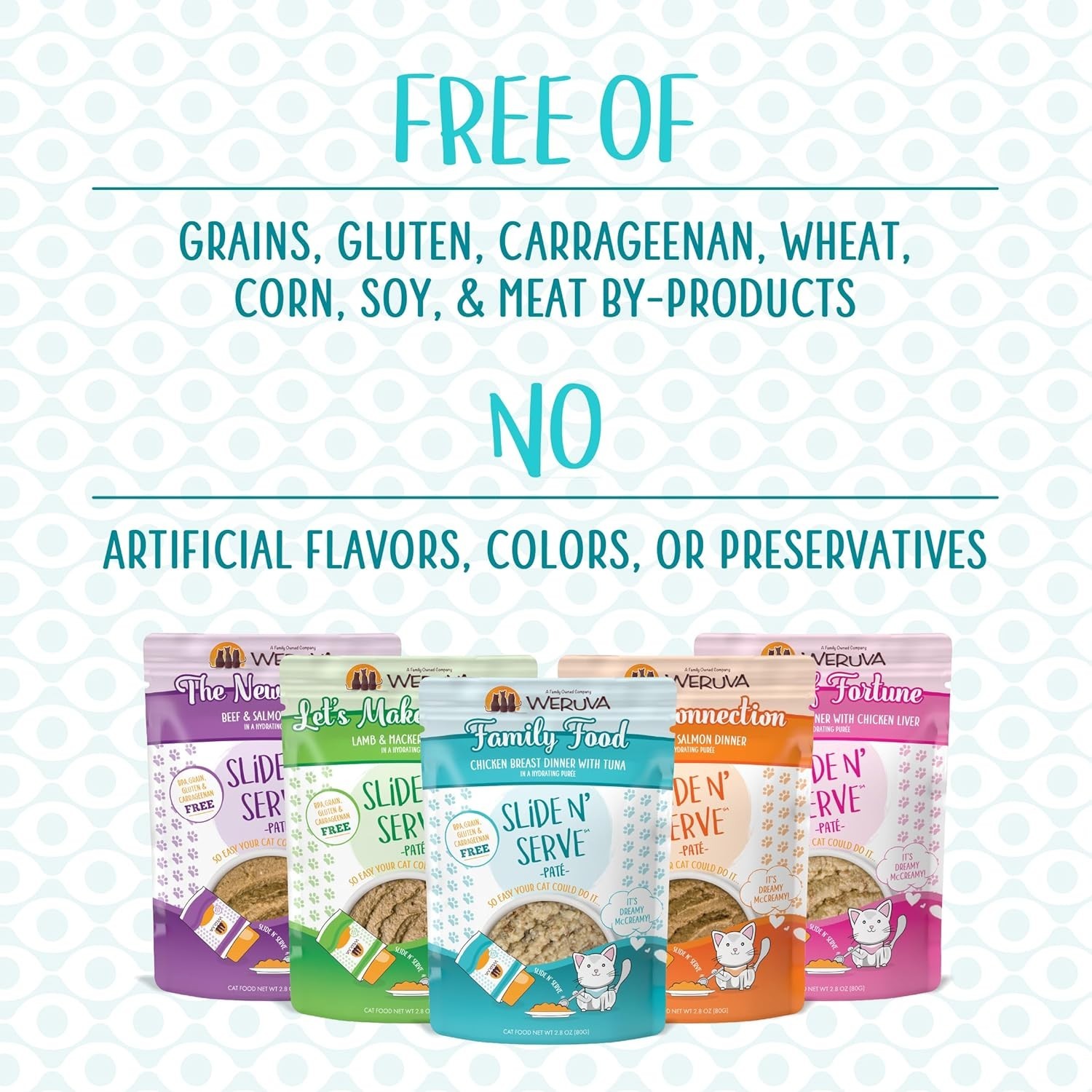 Weruva Slide N’ Serve The Showcase Chowdown Wet Cat Food – Variety Pack, 32 ct