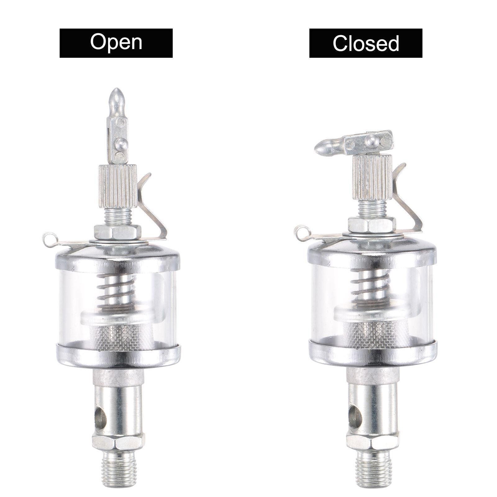Needle Valve Type Oil Cup M10x1 Thread 16ml Sight Gravity Drip Feed Oiler
