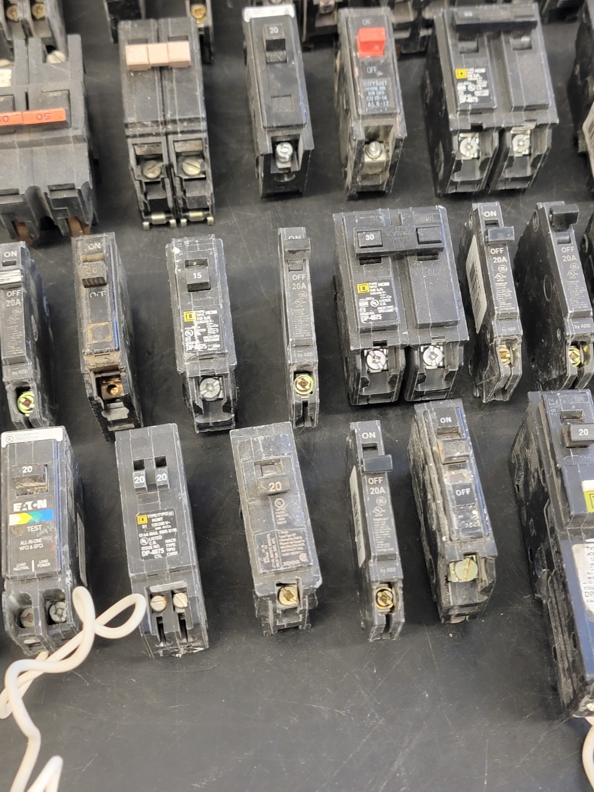 Lot of 55 Circuit Breakers Various Amps See Photos PRE-OWNED.