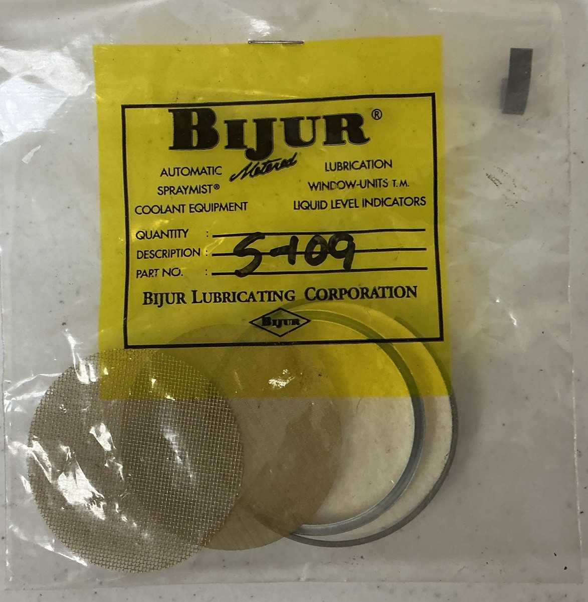 NEW BIJUR S109 FILTER KIT, FREE SHIPPING