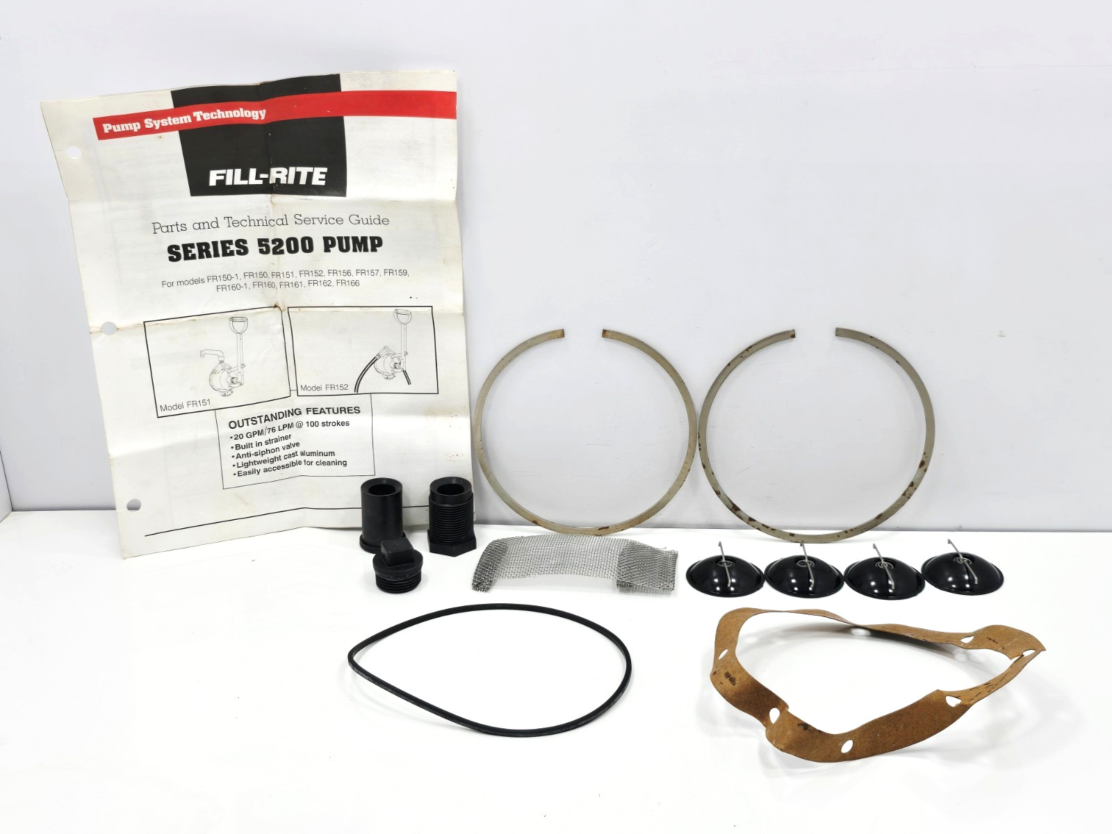 FILL RITE 5200 FUEL TRANSFER PUMP REBUILD KIT ( NOV 73529 )