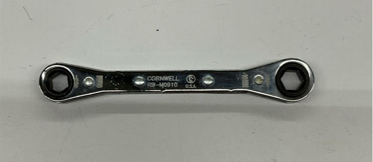 Cornwell RB-M0910 9mm x 10mm Flat Box 6-Point Ratchet Wrench