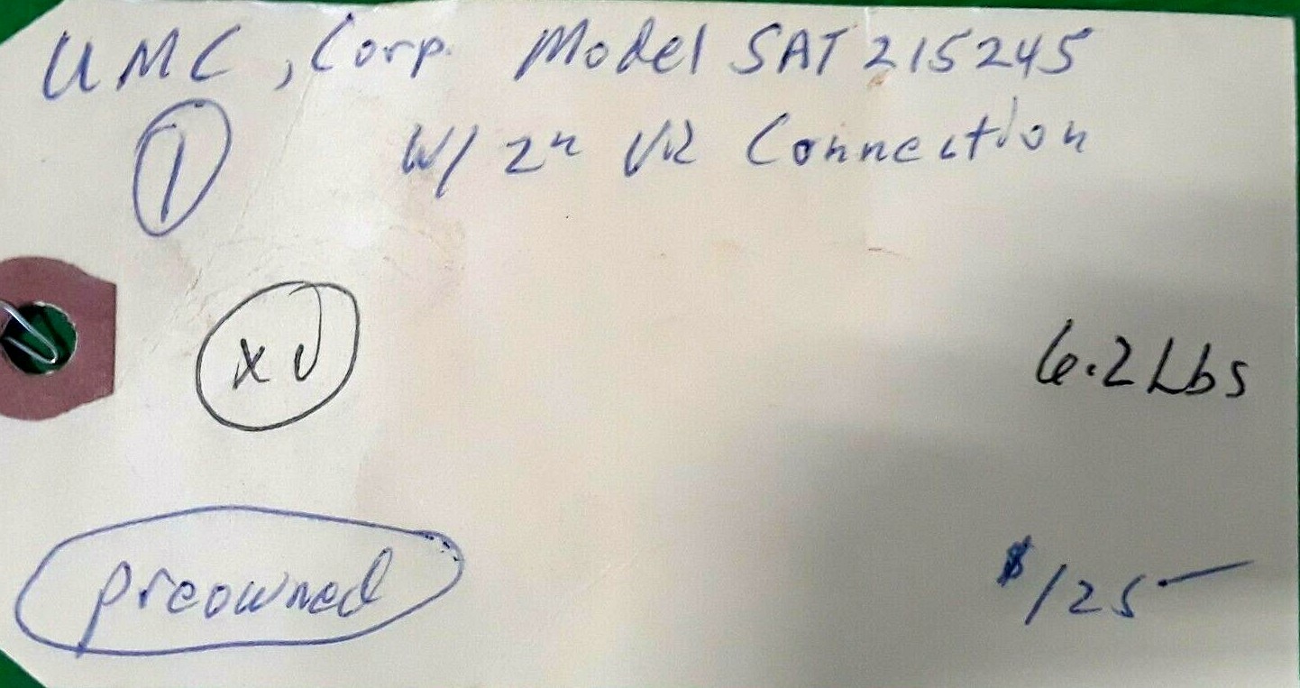 🟠 UMC CORPORATION SAT215245 PESSCO IS OFFERING 1 PREOWNED C050421-1 🗽