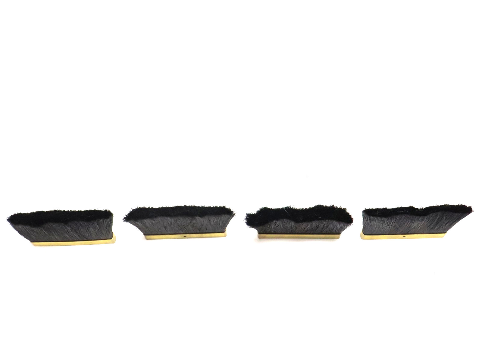Lot of 4 Brass Carbon Fiber Tape Machine Brushes Length 2.9″ x 3.75″ High