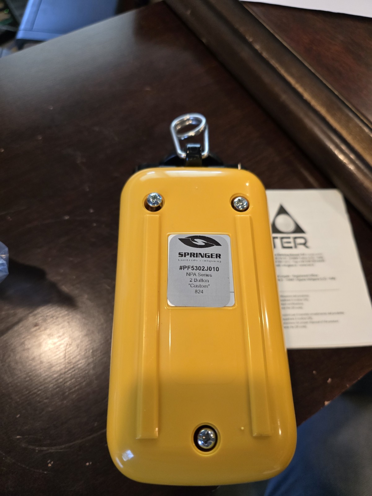 SPRINGER Controls PF5302J010 – NPA 2 Button Start/Stop Control Station/Pendant