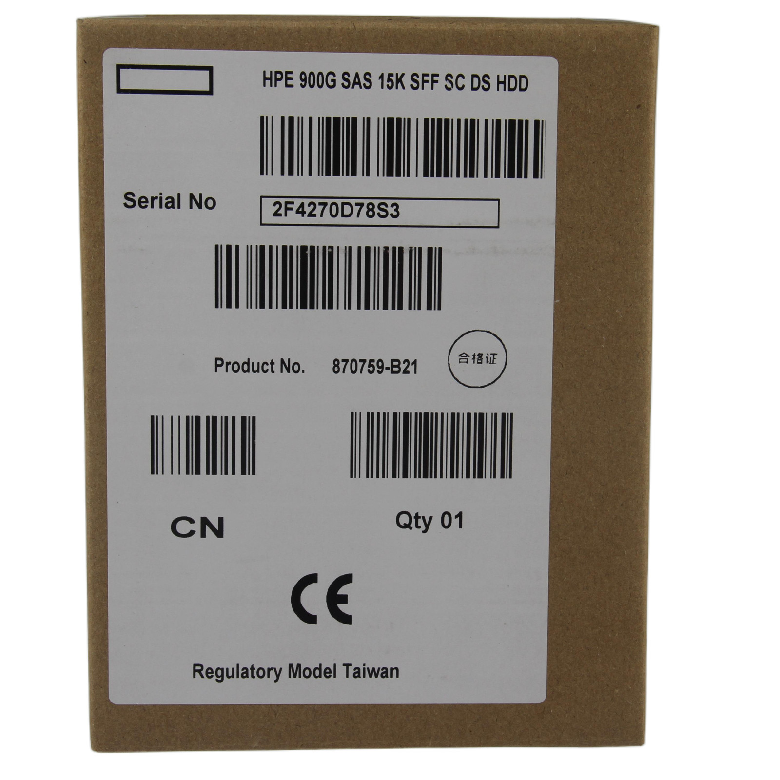 New In Box 870795-001 HPE 900GB 12G SAS 15K ENT 2.5″ DS HDD Server 870759-B21