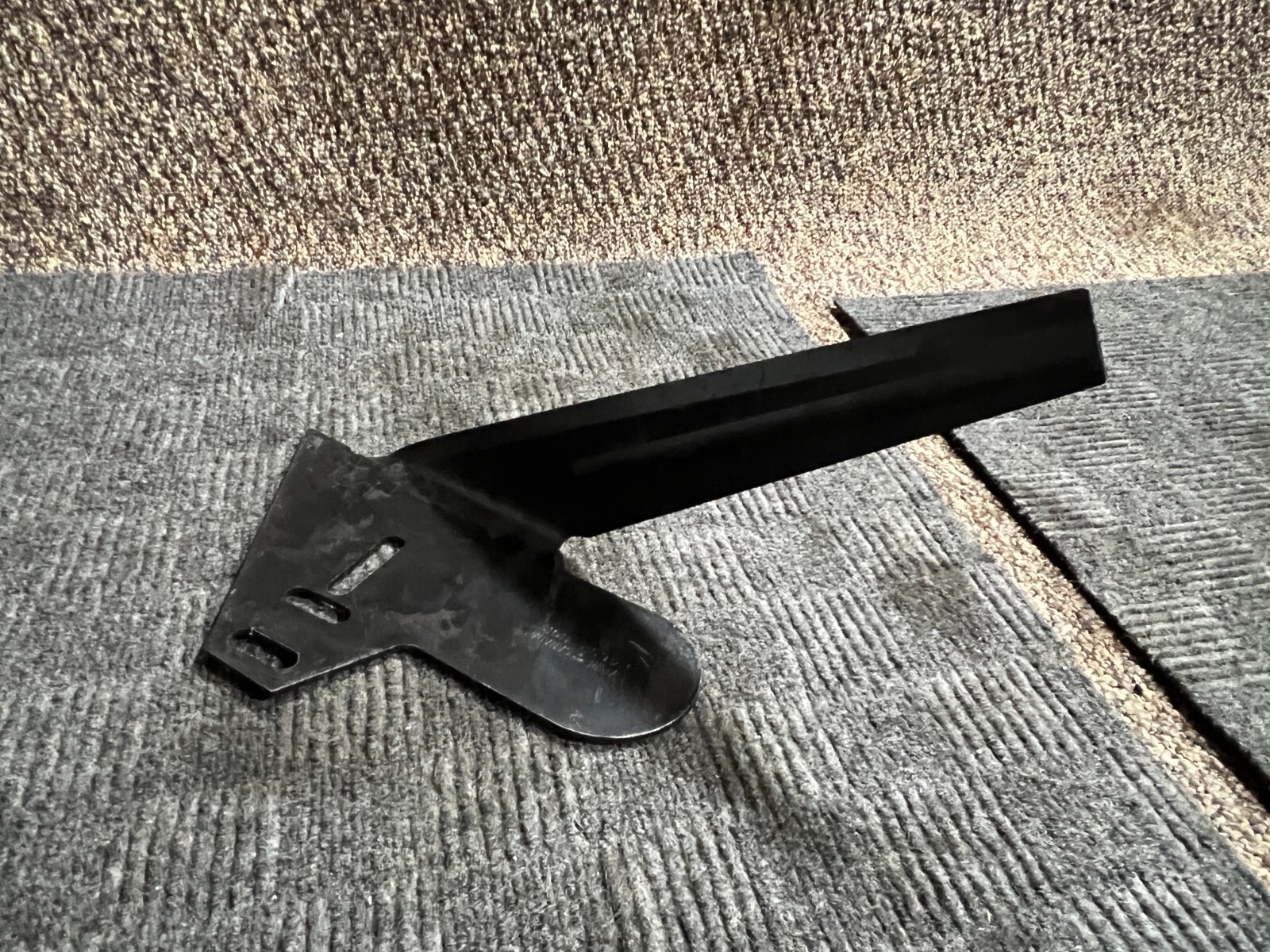 (Qty 3) Empire 9 Inch Long Side Knife Steel Right Hand Black 2465R for Alloway