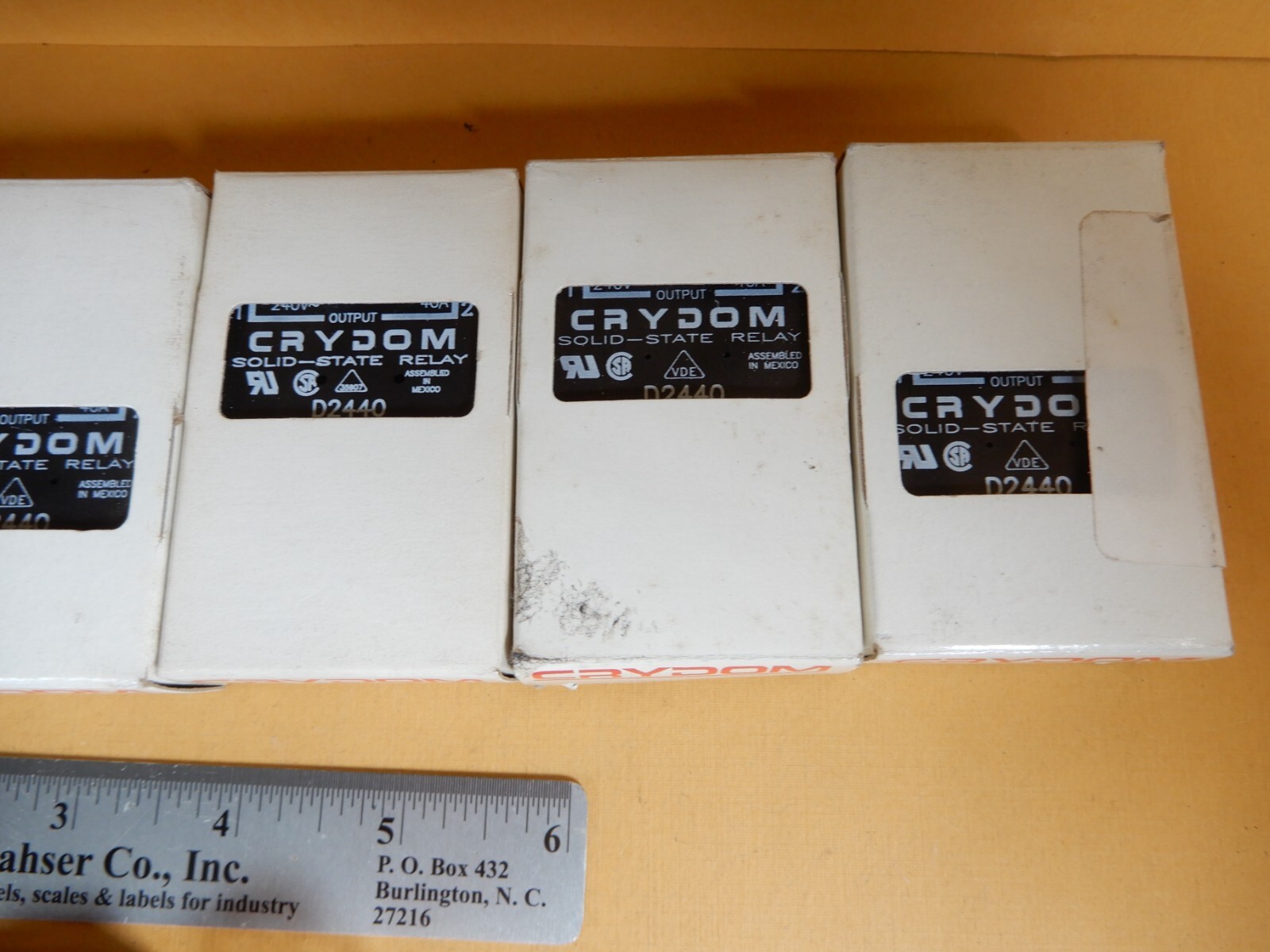 Crydom D2440 Solid State Relays (7) 3-32VDC Control Switch 240VAC 40A