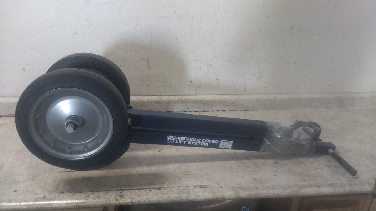 Mag-Mate MCL2000W12 400 Lb Capacity Black Steel Magnetic Lid Lifter Dolly