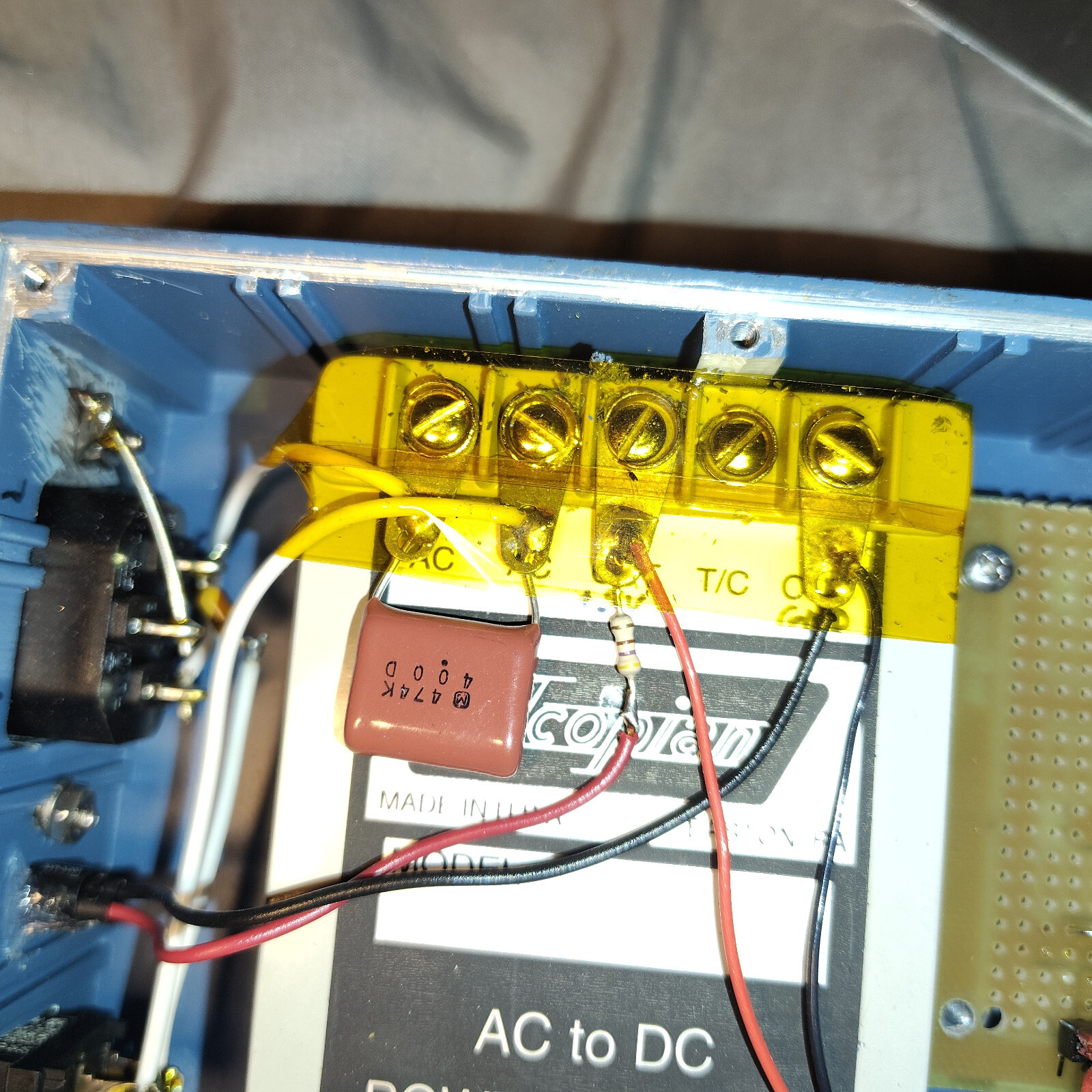 Laser pulse box 10K – 15K timing for buffer and detector acopian 5EB50 AC to DC