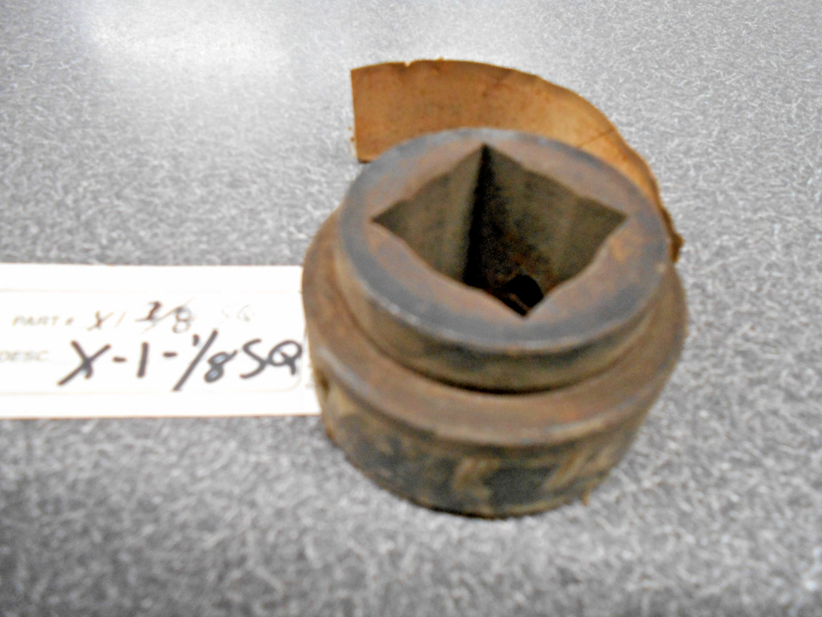 Weld-On Hub, Series X1-1/8SQ Square Bore. Burns/Tisco. NOS! X-1-1/8SQ
