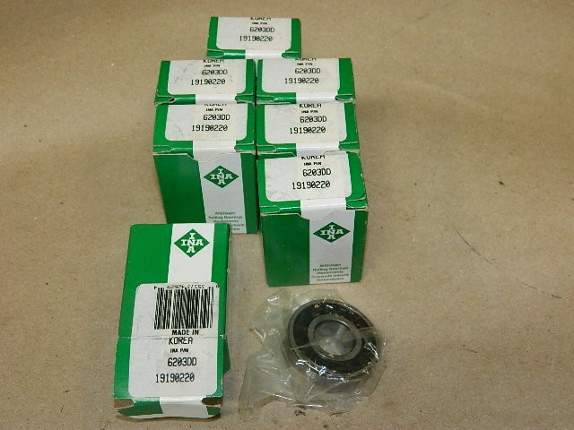 INA 6203DD Sealed Bearing 17mm x 40mm x 12mm ( 7 piece lot ) 6203-DD NEW