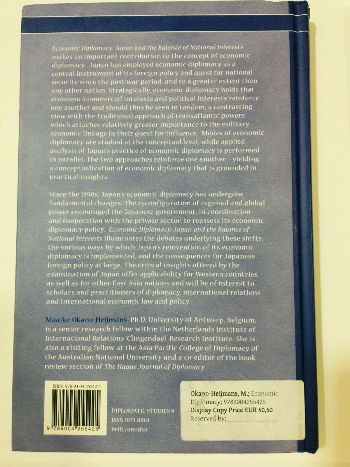 Economic Diplomacy: Japan and the Balance of National Interests book