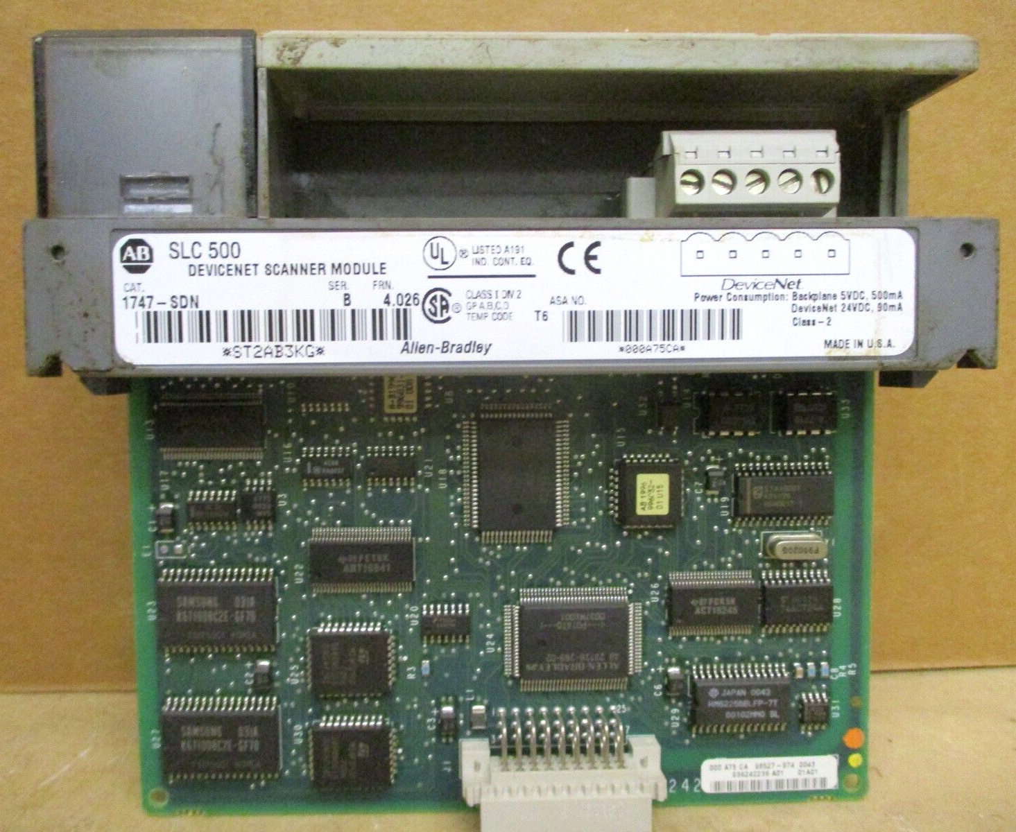 Allen-Bradley SLC 500 1746-P3 Ser A SLC 5/04 CPU 1747-L542 48677GN