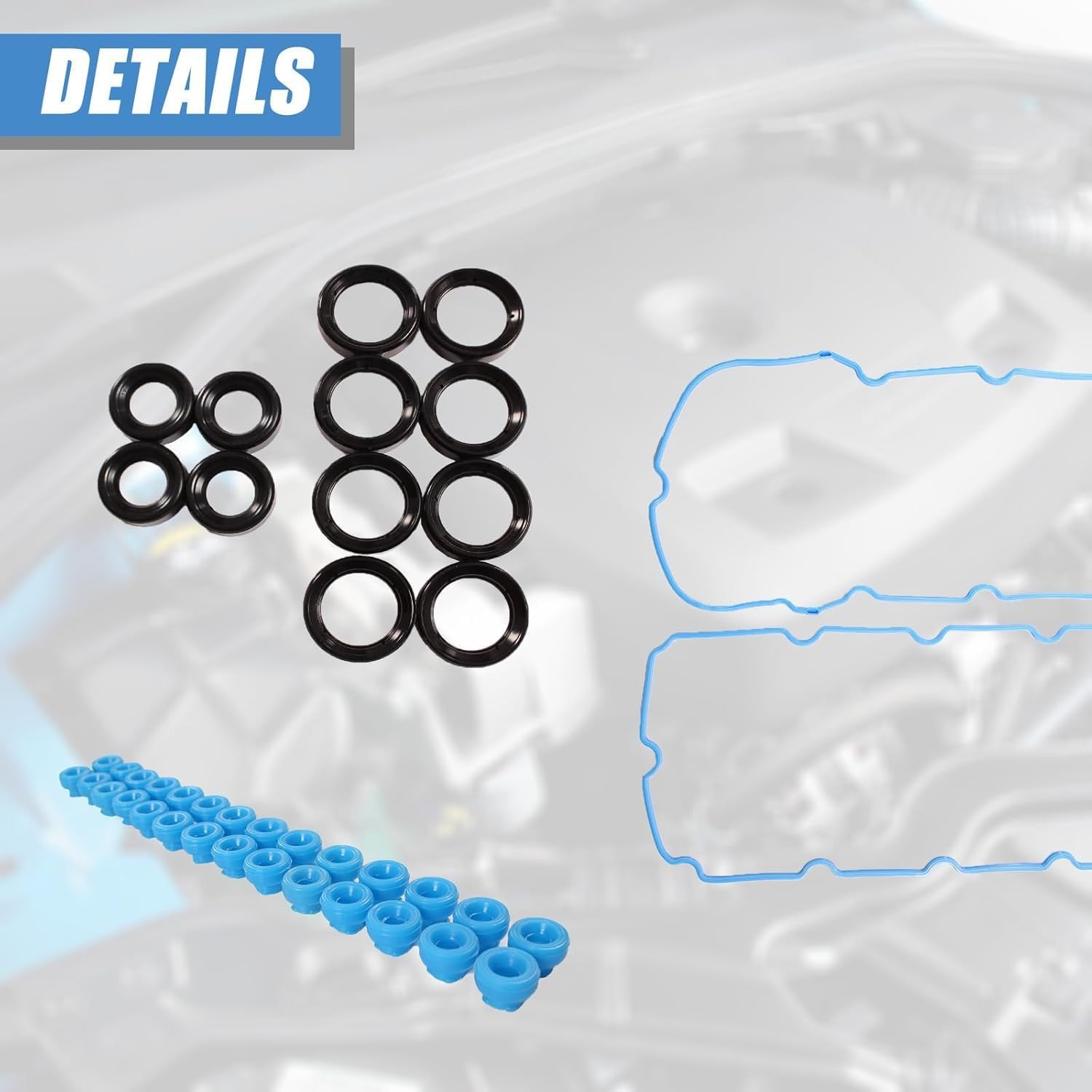 VS50811R Valve Cover Gasket for Ford F150 5.0L 2011-2014, Mustang 5.0L 2011-2…