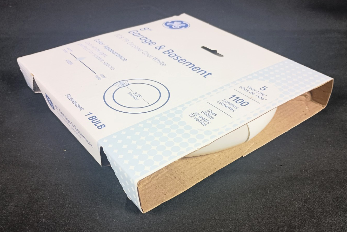 GE Lighting FC8T9/CW Circline Fluorescent Lamp 8″ 22W 4100K Cool White NEW✅