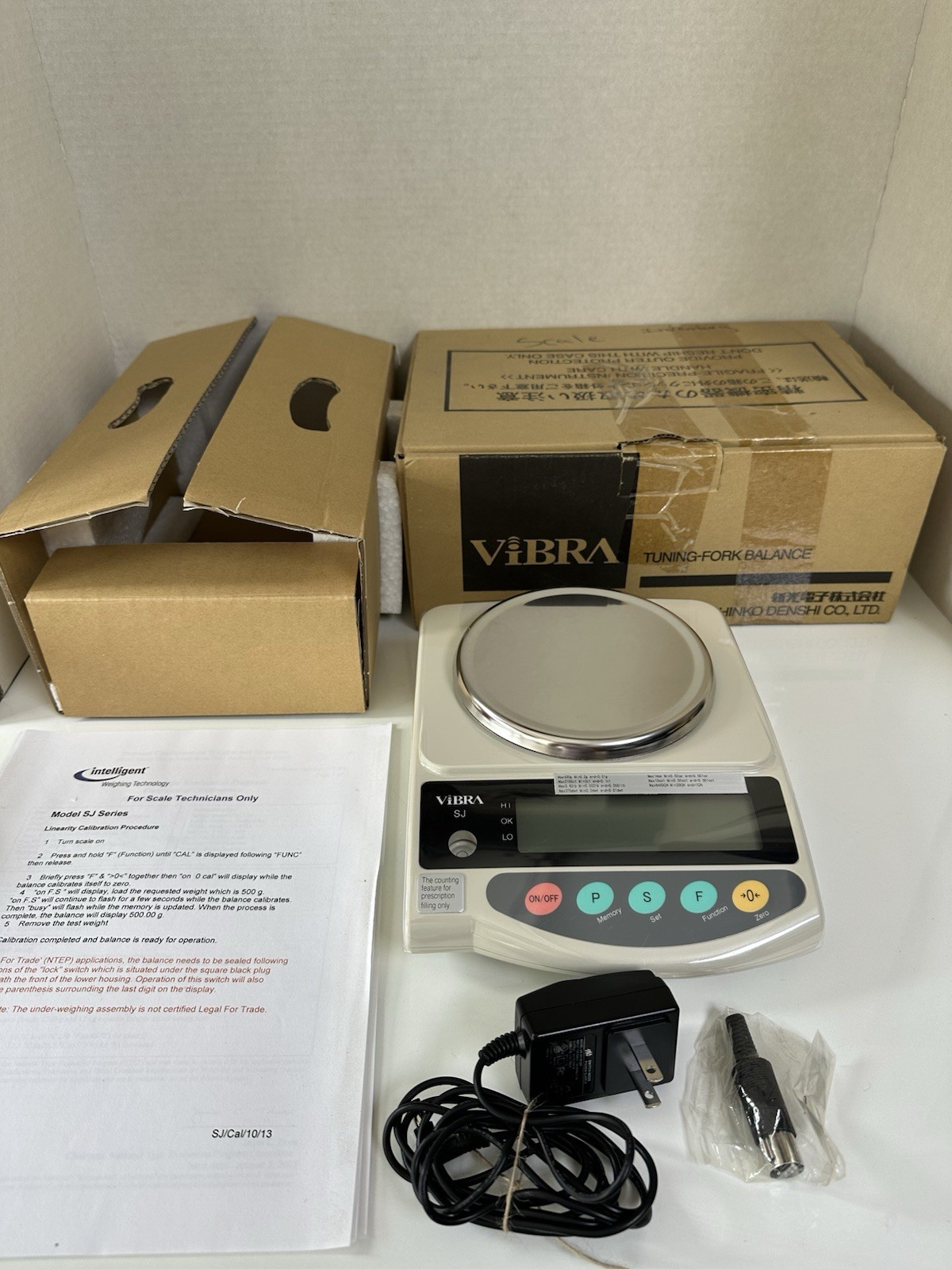 NEW Shinko Denshi Vibra SJ-420NT Turning-Fork Precision Balance