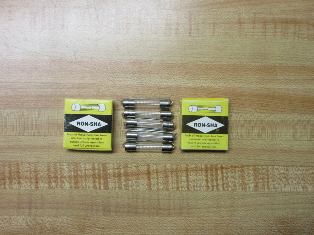 Ron-Sha GJV5 Fuse F5AL250V Fine Wire Element, Axial Leads (Pack of 10)