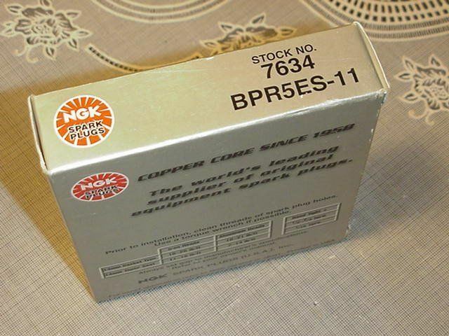 Box of Four NGK BCPR5EY-11 # 2441 NGK V-Power Resistor Copper Core Spark Plugs