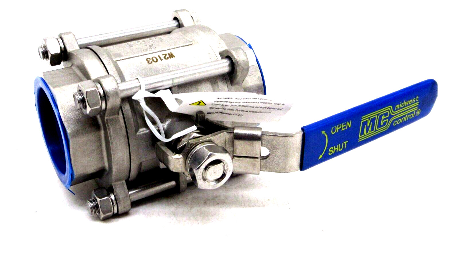 NEW MIDWEST CONTROL 1000CWP BALL VALVE 2″ CF8M