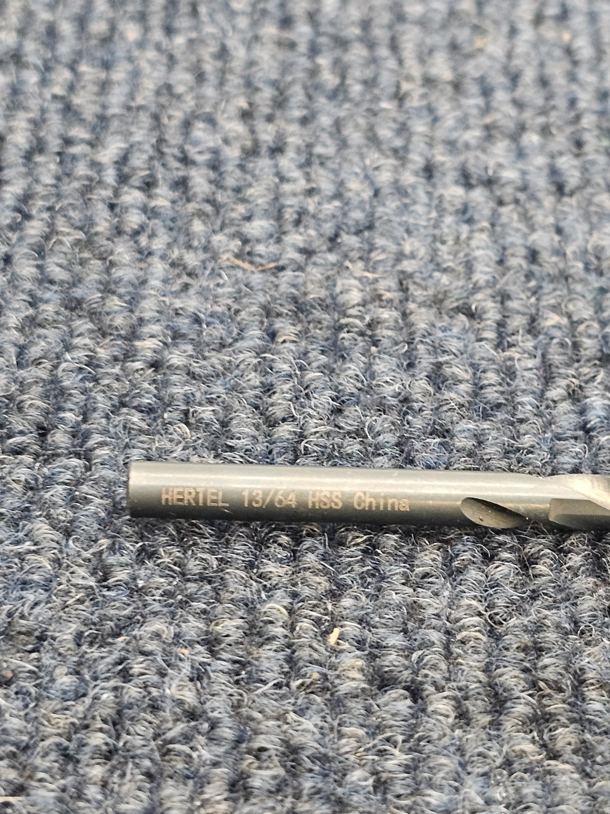 (QTY 9) Hertel 13/64 Inch Taper Length Drill HSS