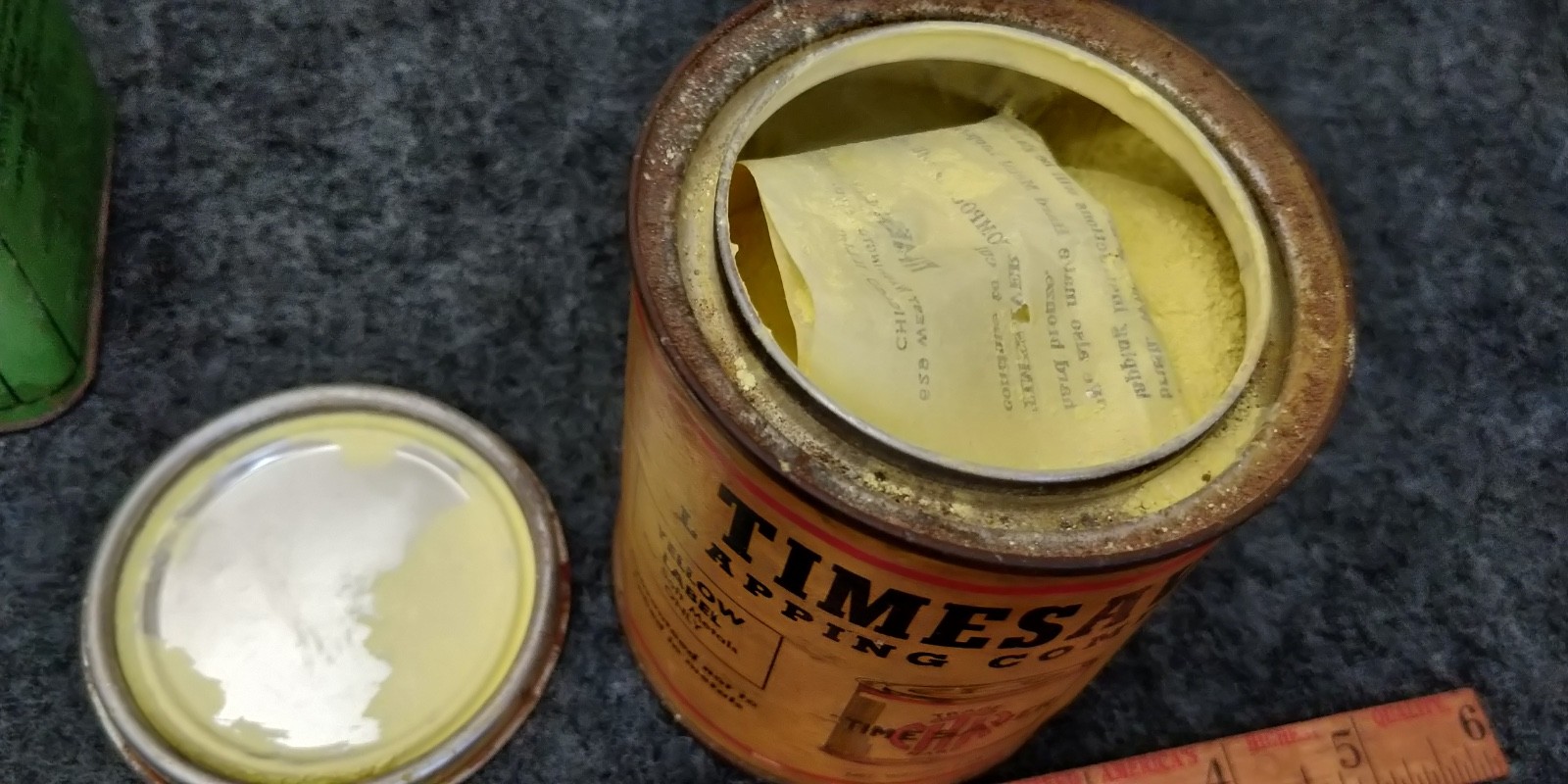 FULL CAN new old stock TIMESAVER LAPPING COMPOUND YELLOW LABEL 60N MEDUIM