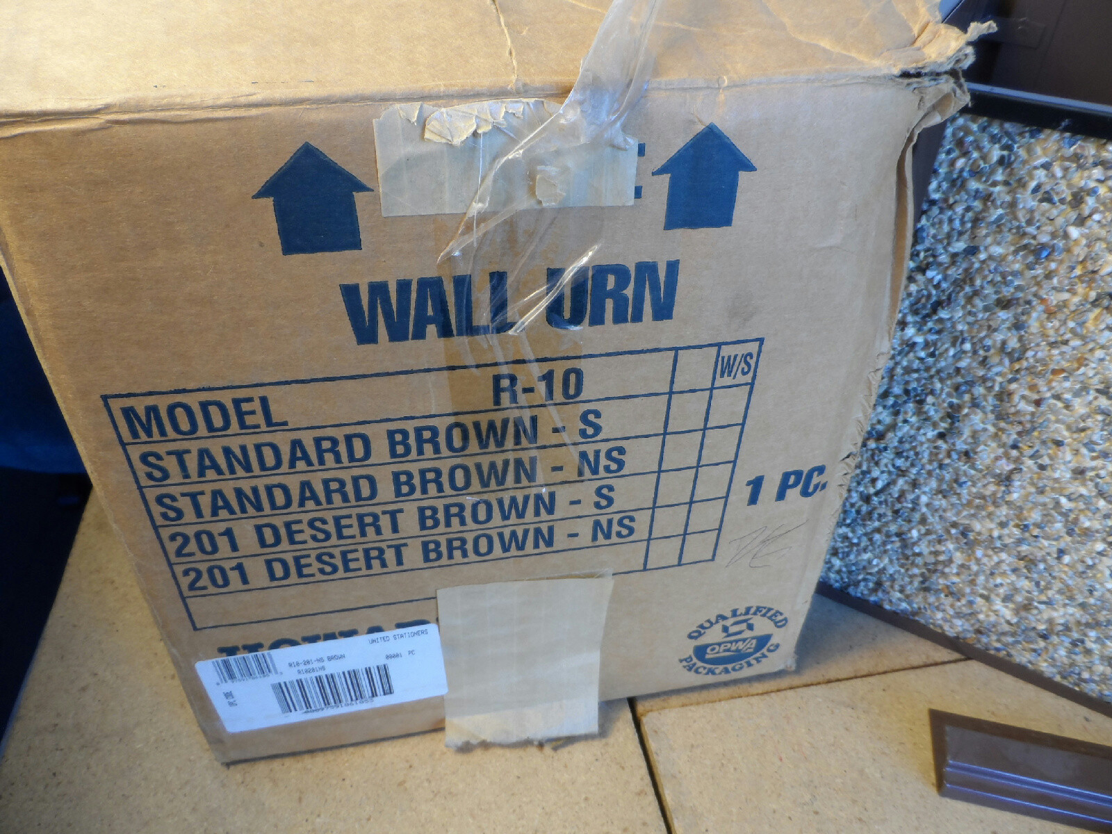 Howard R10-201-NS Wall Urn Brown 13″ High X 10″ Square Smokers Station