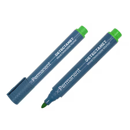 Detectamet Metal Detectable Permanent Marker, Green Color Family, 10 PK