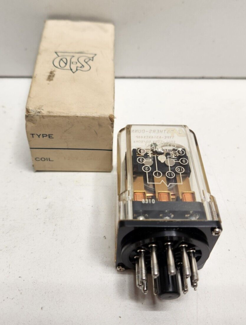 NEW OLD STOCK! STRUTHERS-DUNN 120V COIL RELAY A314XCX48P