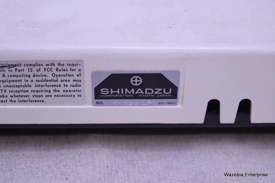 SHIMADZU MODEL C-R3A CHROMATOPAC CHROMOTOGRAPHY DATA PROCESSOR