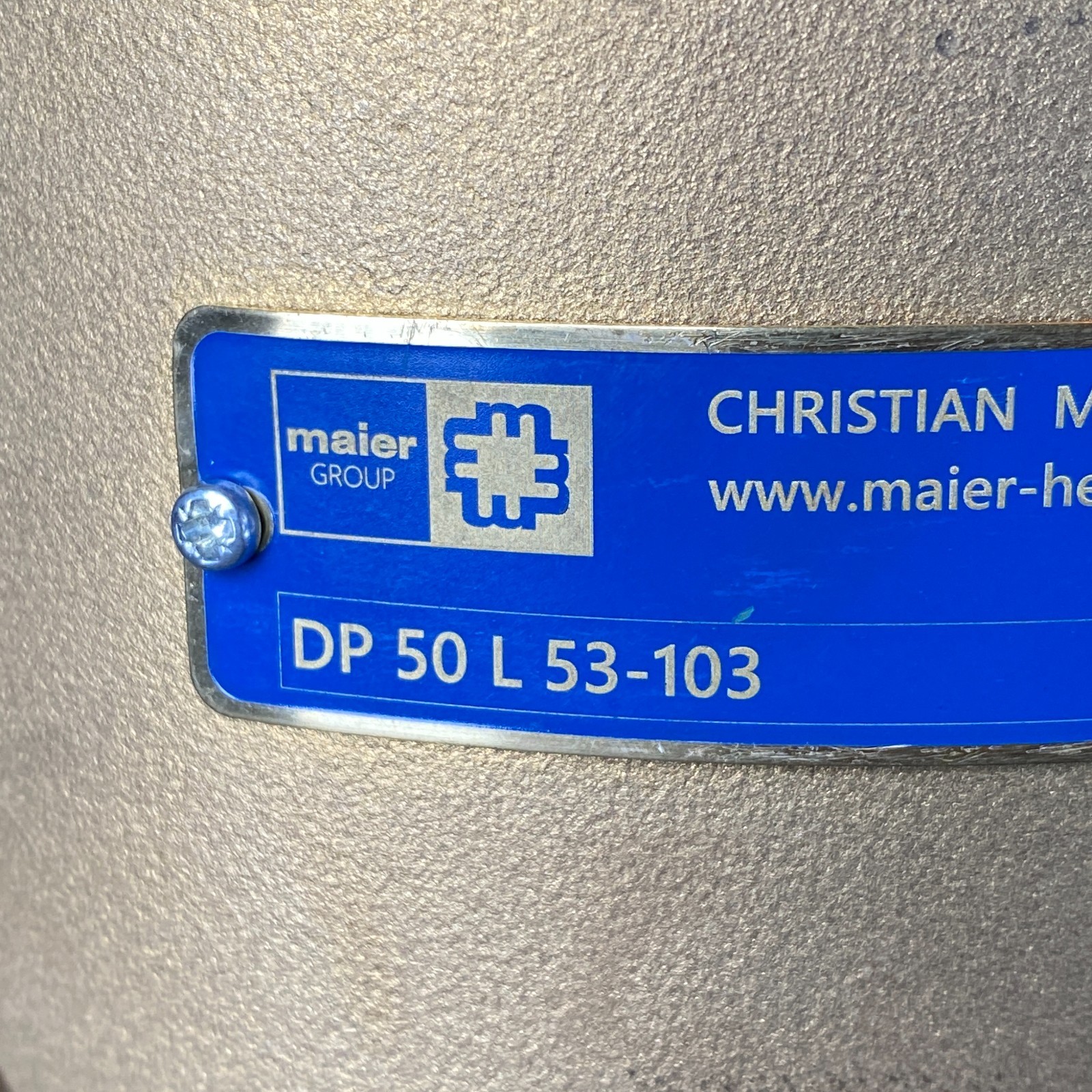 MG Christian Maier Group DP 50 L 53-103 586979 2″ NPT DN50 Rotary Joint NEW RUST
