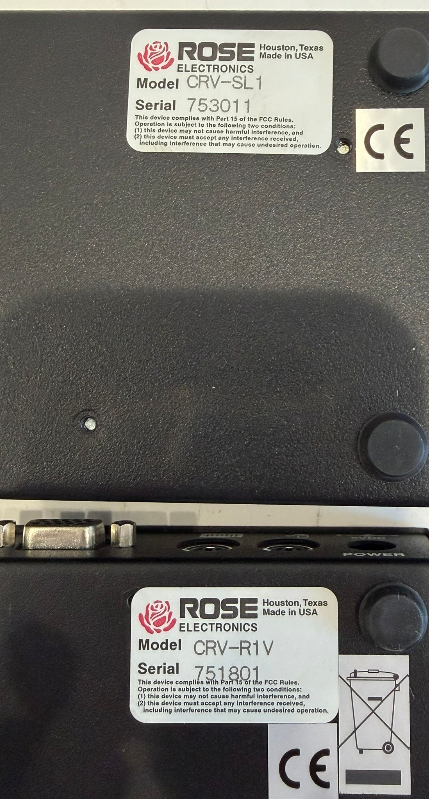 NEW ROSE ELECTRONICS CRK-1P1V KVM EXTENDER CRV-SL1,CRV-R1V CRK1P1V